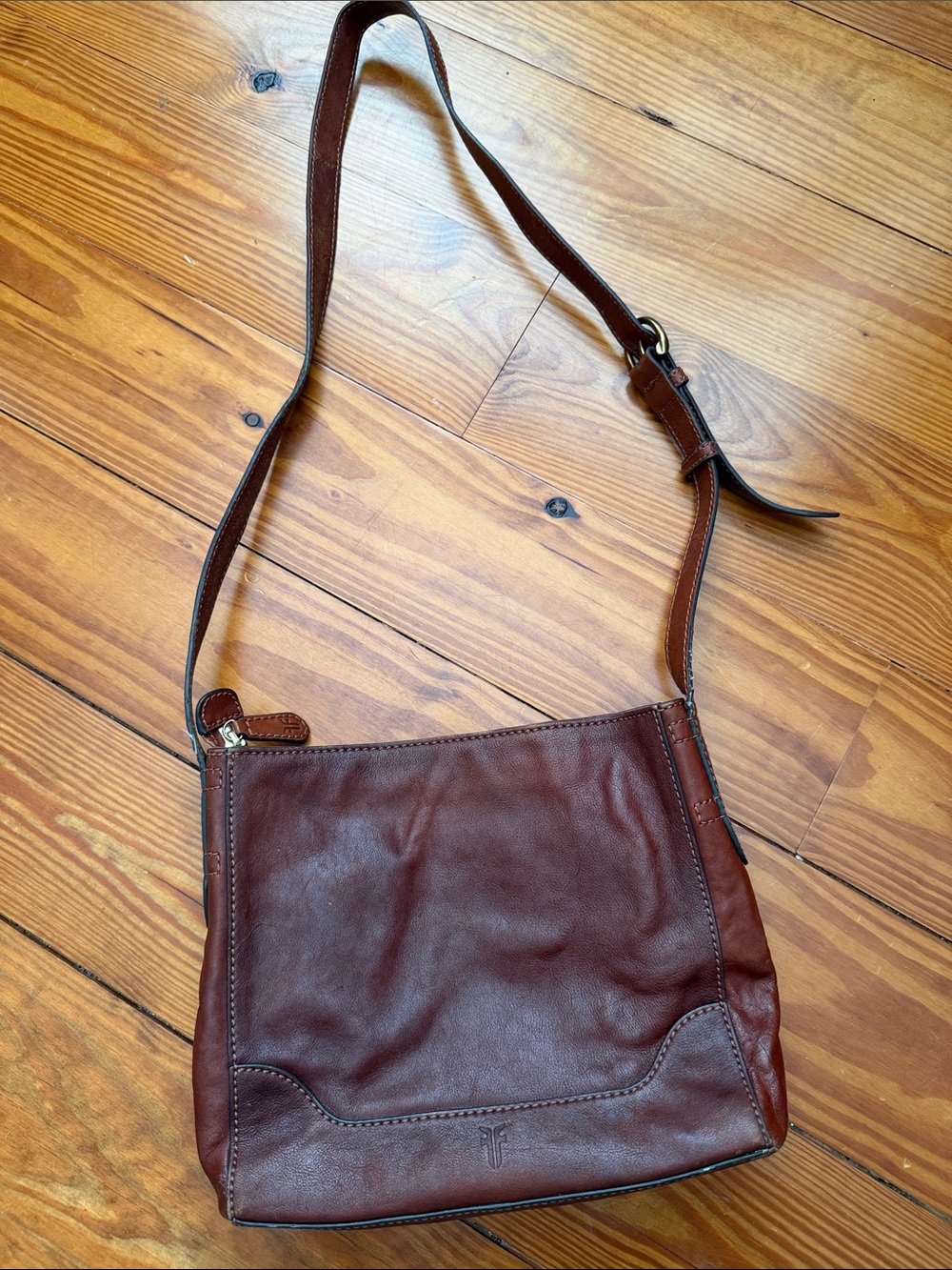 Frye Leather Crossbody Bag in Deep Brown